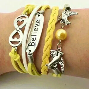 Vintage Multilayer Multicolor Woven Leather Bracelet